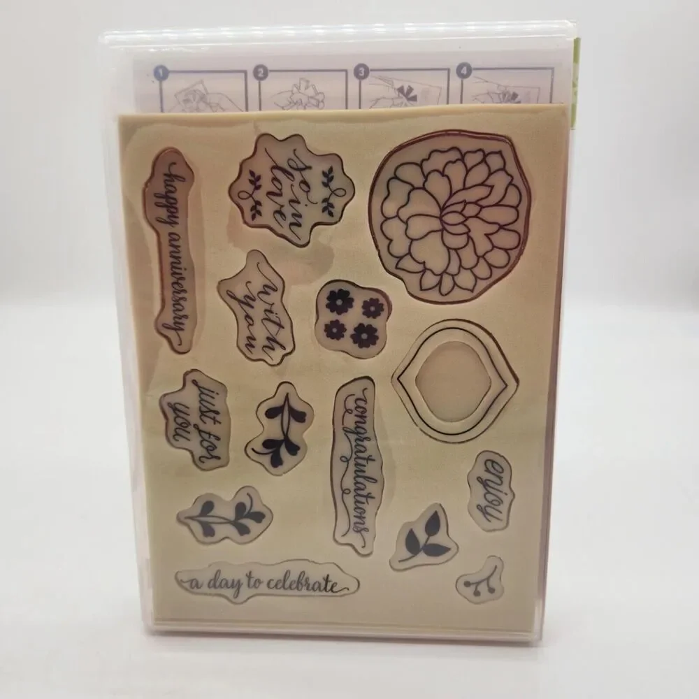 Stampin Up So In Love Cling Stamp Set Unmounted Anniversary Wedding Shower